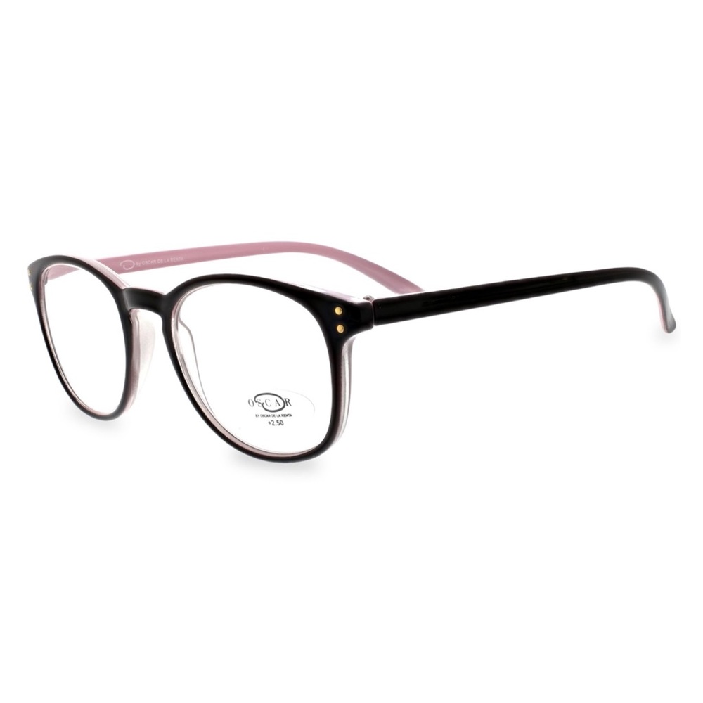 O BY OSCAR DE LA RENTA 50MM Oval Optical Glasses
BLACK , 2.0 NWT in case